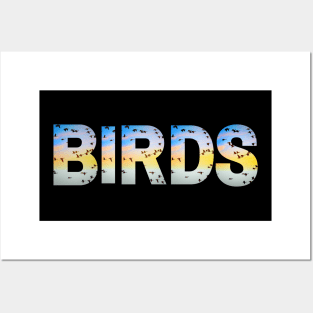 Birds Flying Text Posters and Art